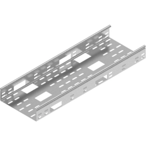   Baks 171516 KAP100H60/3 kábeltálca 60×100×3000 mm szalaghorganyzott 1,5 mm anyagvastagság 20x 65 mm oldal- és 34x 65 mm alsó nyílásokkal