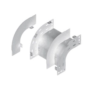   Baks 190116 PLZ110 Kábeltálca váalszfal 90 fokos sarokidomhoz 110 mm külső, függőleges, szalaghorganyzott, anyagvastagság 1,0 mm