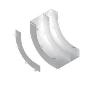   Baks 190120 PLPW30 Kábeltálca válaszfal 90 fokos sarokidomhoz 30 mm belső, függőleges, szalaghorganyzott, anyagvastagság 1,0 mm
