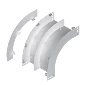   Baks 190132 PLPZ50 Kábeltálca válaszfal 90 fokos sarokidomhoz 50 mm külső, függőleges, szalaghorganyzott, anyagvastagság 1,0 mm