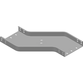   Baks 354820 OPZLC200H50 Kábeltálca kitérő idom 50x 200 mm balos, vízszintes, tűzihorganyzott, anyagvastagság 2,0 mm, villamos kábelek nyomvonalvezetéséhez