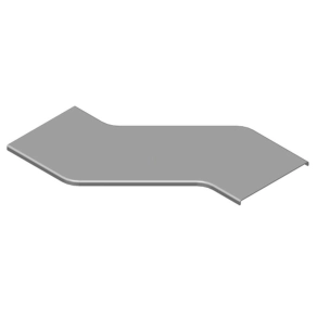   Baks 316030 POLZZP300 Kitérő idom fedél 300 mm balos, vízszintes kültéri ipari kábeltálcához, tűzihorganyzott, anyagvastagság 1,5 mm