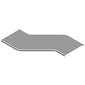   Baks 316205 PZOLZZP50 Kitérő idom fedél 50 mm balos, vízszintes kültéri ipari kábeltálcához forgóretesszel, tűzihorganyzott, anyagvastagság 1,5 mm