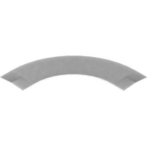   Baks 220410 PLDZP100 Kábellétra 90 fokos sarokidom fedél 100 mm külső, vízszintes, szalaghorganyzott, anyagvastagság 1,5 mm