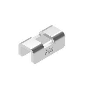   Baks 803200 PD9 Távtartó kengyel 12,3×25×10 mm, szalaghorganyzott, anyagvastagság 2,0 mm, villamos szerelési feladatokhoz