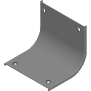   Baks 330350 PZLZWP500H50 Sarokidom fedél 50x 500 mm 90 fokos belső, függőleges kültéri ipari kábeltálcához forgóretesszel, tűzihorganyzott, anyagvastagság 1,5