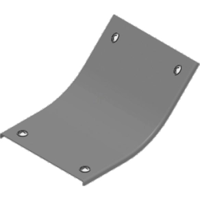   Baks 331210 PZLZWMC100H50 Sarokidom fedél 50x 100 mm 45 fokos belső, függőleges kültéri ipari kábeltálcához forgóretesszel, tűzihorganyzott, anyagvastagság 2,0