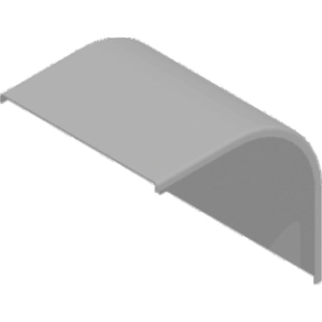   Baks 332250 PLZZC600H200 Sarokidom fedél 200x 600 mm 90 fokos külső, függőleges kültéri ipari kábeltálcához, tűzihorganyzott, anyagvastagság 2,0 mm