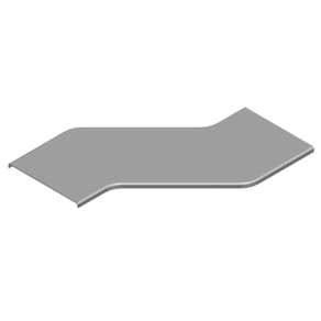   Baks 333650 POPZZC600H200 Kitérő idom fedél 200x 600 mm jobbos, vízszintes, kültéri ipari kábeltálcához, tűzihorganyzott, anyagvastagság 2,0 mm