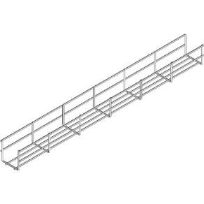   Baks 930210 KSG35H35/3 rácsos kábeltálca 37×35×3000 mm, villamos kábelek nyomvonalvezetéséhez