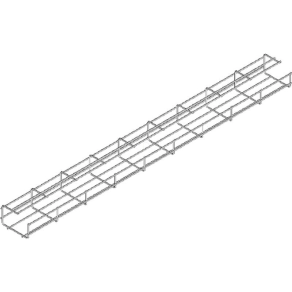   Baks 910110 KGS100H60/3 rácsos kábeltálca 68×100×3000 mm, villamos kábelek nyomvonalvezetéséhez