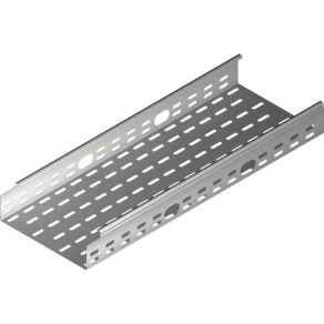   Baks 161524 KOJ50H60/3 kábeltálca 60×50×3000 mm szalaghorganyzott 1,0 mm anyagvastagság 24x 35 mm oldalnyílásokkal, villamos kábelek nyomvonalvezetéséhez