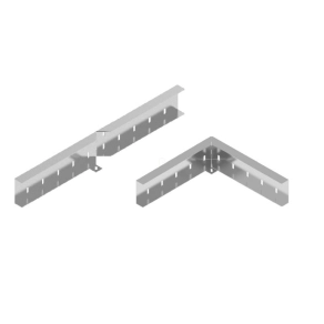   Baks 213015 LKUZH150 Nagyfesztávú kábeltálca- és létra sarokösszekötő külső 155x 800 mm 150 mm oldalmagassághoz, szalaghorganyzott, anyagvastagság 2,0 mm