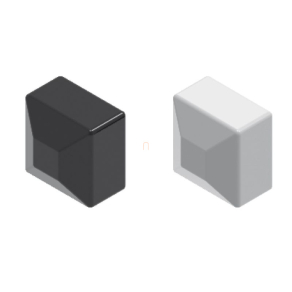   BAKS PV NOPAL40x40SR zárókupak PAL40H40 alap rögzítő alusínhez, fekete 890401