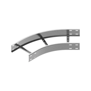   Baks 420131 LDSMP300H100 Nagyfesztávú kábellétra külső sarokidom vízszintes 100x 300 mm 45 fokos szalaghorganyzott, anyagvastagság 1,5 mm