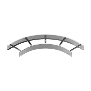   Baks 421031 LDSP300H110 Nagyfesztávú kábellétra külső sarokidom vízszintes 110x 300 mm 90 fokos szalaghorganyzott, anyagvastagság 1,5 mm
