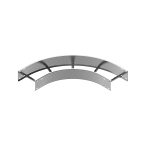   Baks 423041 LDSP400H150 Nagyfesztávú kábellétra külső sarokidom vízszintes 150x 400 mm 90 fokos szalaghorganyzott, anyagvastagság 1,5 mm
