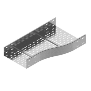   Baks 211561 RKPSP600/500H110 Kábeltálca szűkítőidom 600/ 500 mm jobbos, anyagvastagság 1,5 mm önhordó, villamos kábelek nyomvonalvezetéséhez