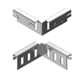   BAKS LKUPH50 Kábellétra univerzális sarokösszekötő 50mm oldalmagassághoz, szalaghorganyzott, anyagvastagság 1,5mm 405712