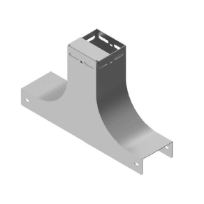   Baks 315020 TRUZP200 Nagyfesztávú kábeltálca alsó leszálló T-idom 200x 257 mm szimmetrikus, tűzihorganyzott, anyagvastagság 1,5 mm