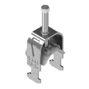   Baks 425862 UKP2/52-58 kengyeles bilincs H-kivitel cinkpehely bevonat 2 kábel részére műanyag nyomóvályúval 52–58 mm, 16 mm résszélességhez