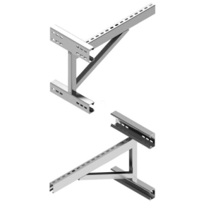   Baks 721462 WDOD500 ( 550 mm) oldalfali és mennyezeti tartókonzol, kábelvezetési elemek rögzítéséhez