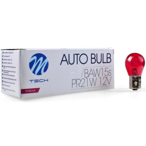   Bontott csomagolású M-TECH PR21W Diadem piros jelzőizzó, 10db/csomag