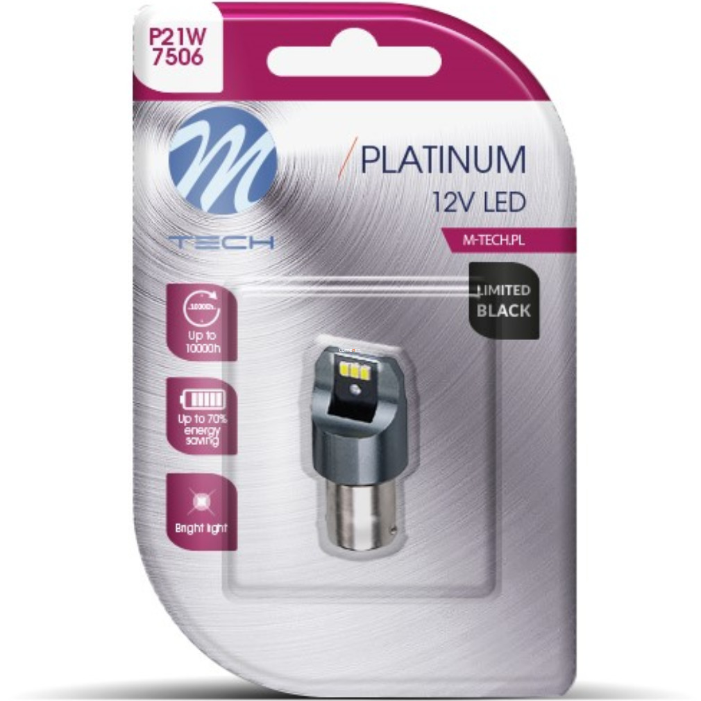 M-TECH Platinum P21W LED jelzőizzó