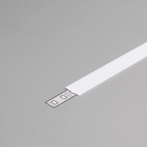   LED szalaghoz alu sín fedél J opál BEGTON12 és BEGTIN12 profilokhoz, 12,4mm széles 70000238 Topmet