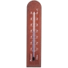 Fa beltéri hőmérő 20,5 cm, diófa