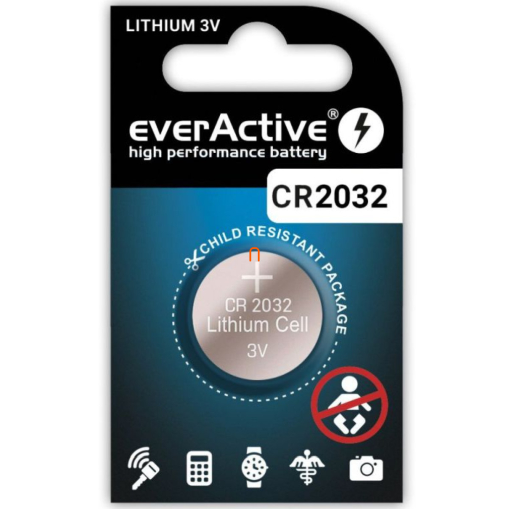 EverActive lítium gombelem CR2032 3V