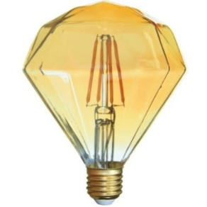   LED dekor 4W E27 360lm 2200K meleg fehér fényforrás Ra80 230V VINTAGE ORO-E27-DA108-FL-CRYSTAL-4W-WW 5902533192366 Led-Pol