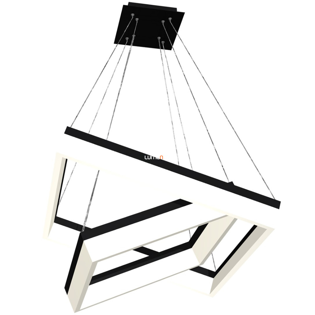 Függesztett LED lámpa 80 W, hidegfehér, fekete-fehér színű (Nero)