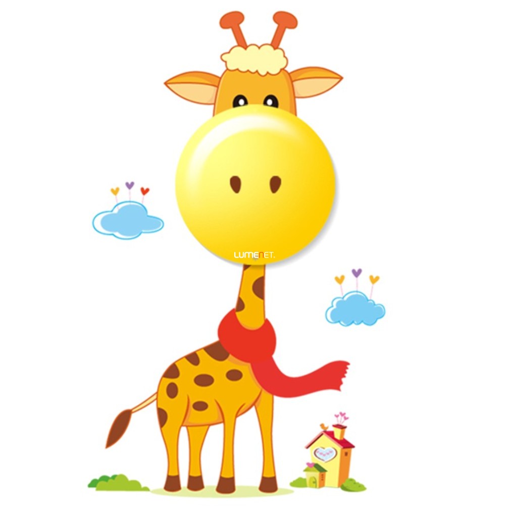 Zsiráfos fali LED lámpa matricával (Giraffe)