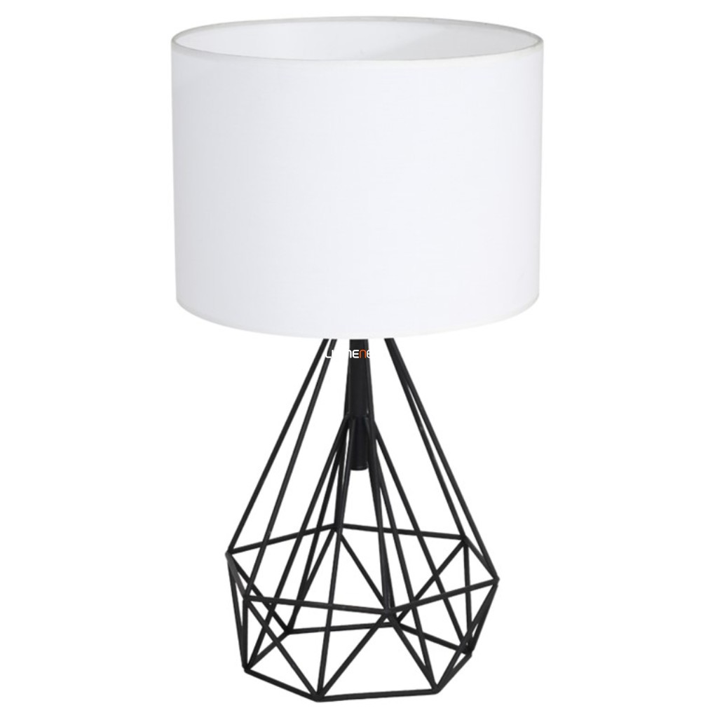 Asztali lámpa, fekete-fehér (Triangolo)