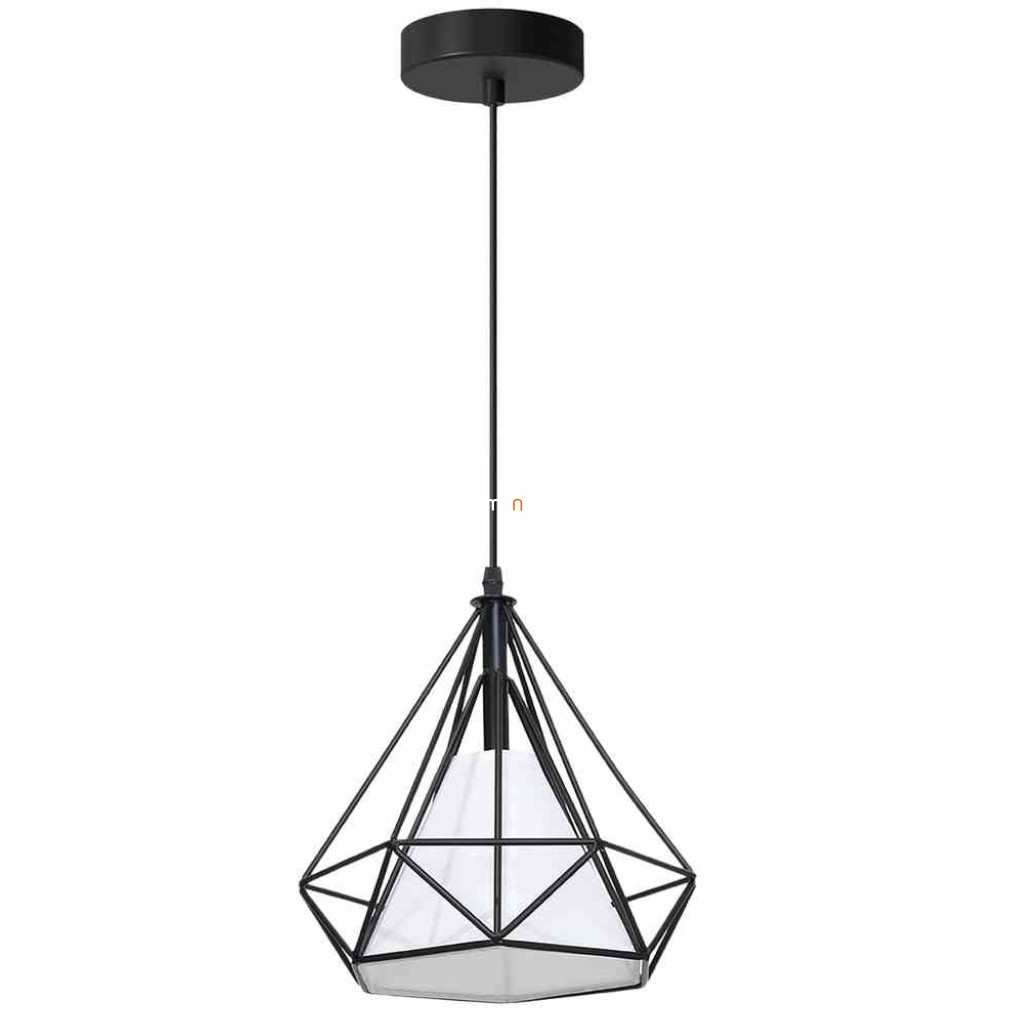 Függesztett lámpa, 26x26 cm, fekete-fehér színű (Triangolo)