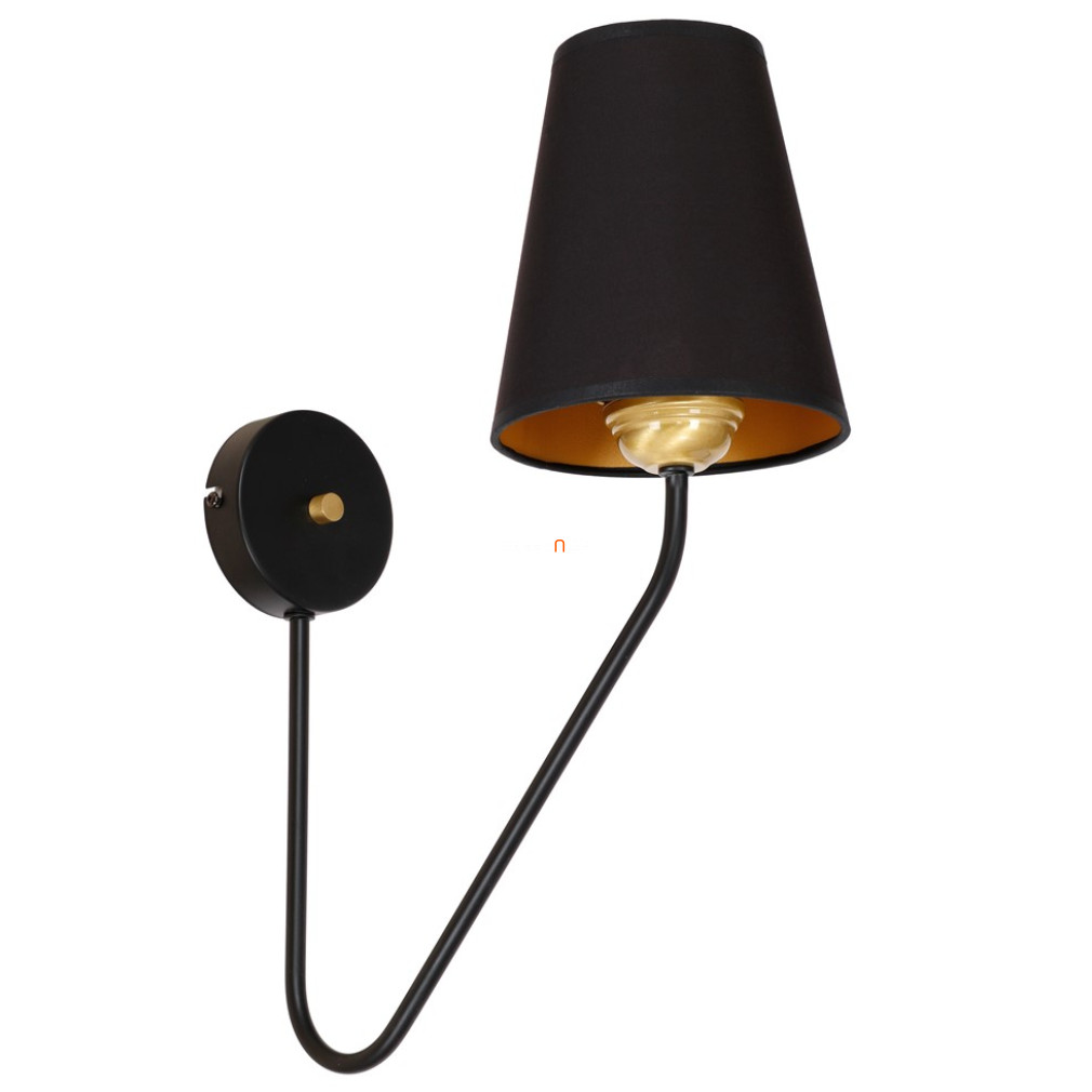 Fali lámpa, fekete-aranyszínű (Victoria)