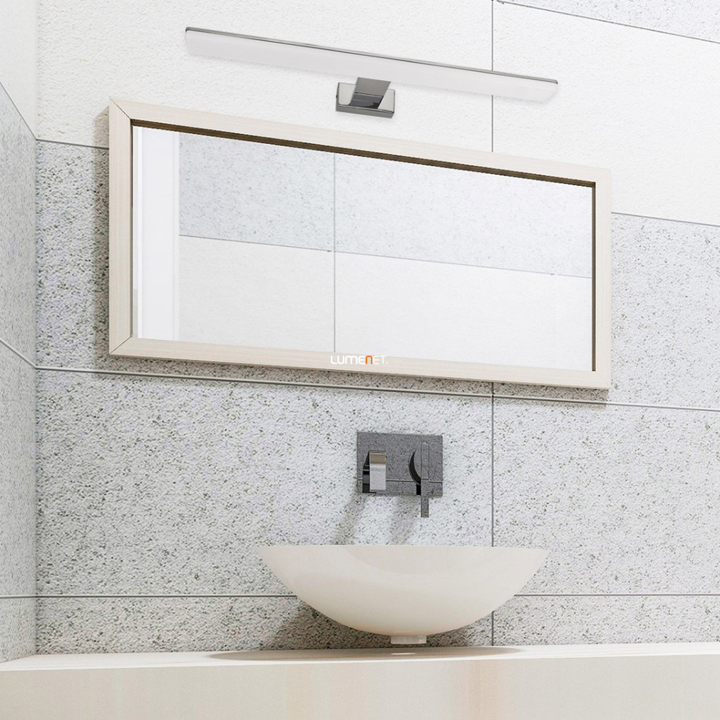 Fürdőszobai tükörmegvilágító LED lámpa 10 W, hidegfehér, 44,5 cm, krómszínű (Bay)