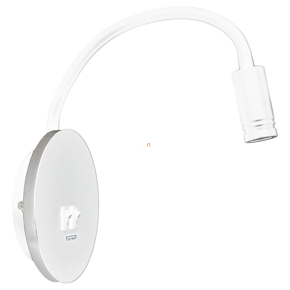 LED spotlámpa falra, USB kimenettel, fehér színű (Base)