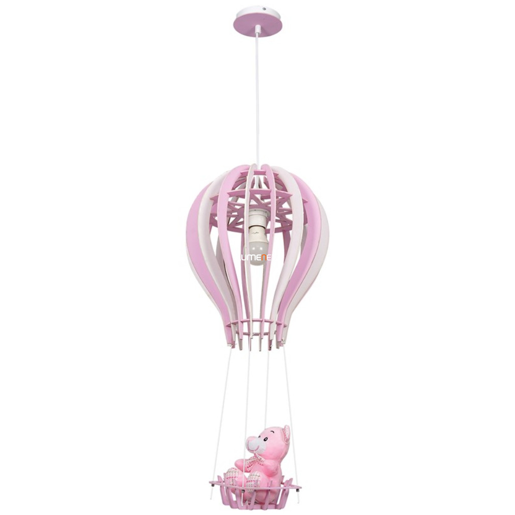 Légballonos függesztett lámpa gyerekszobába, rózsaszín (Balonik)