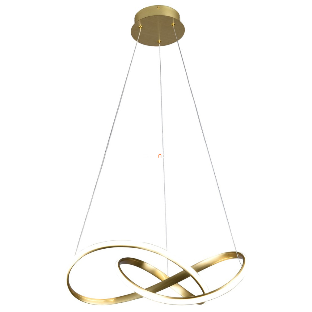 Modern függesztett LED lámpa 36 W, hidegfehér, sárgaréz színű (Cappio)