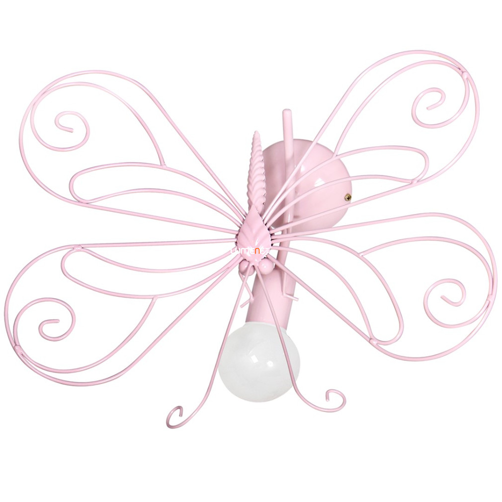 Rózsaszín pillangós fali gyereklámpa (Butterfly)