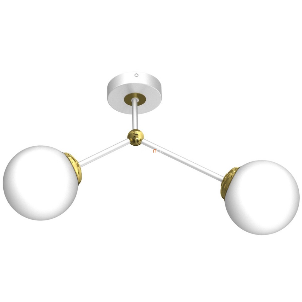 Mennyezeti lámpa két foglalattal, fehér-aranyszínű (Joy)