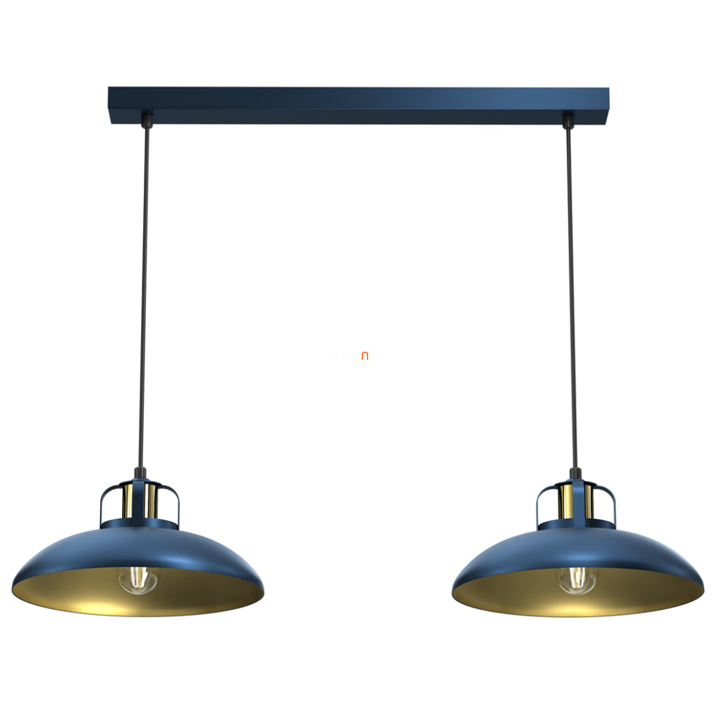 Kék függesztett lámpa két foglalattal (Felix)