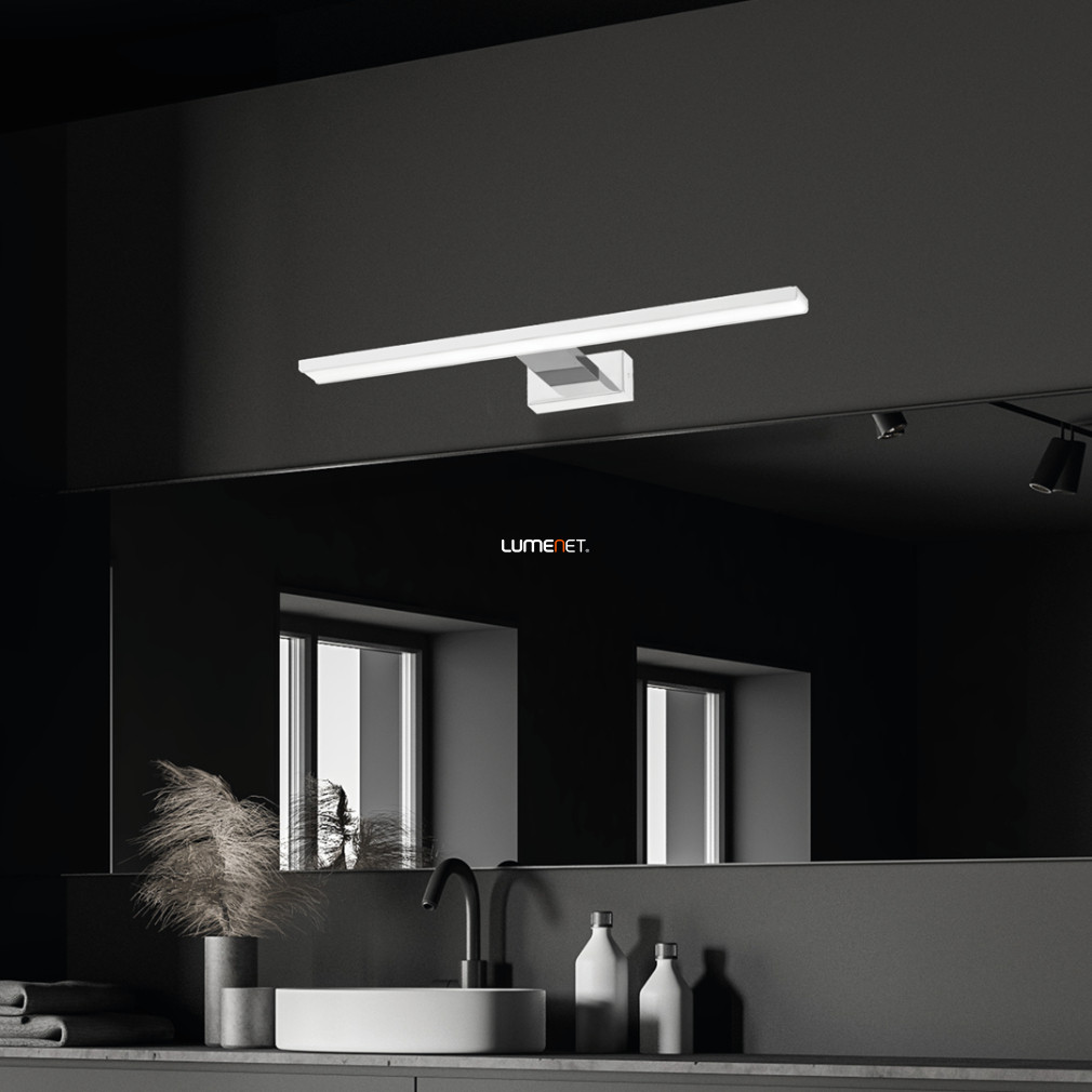 Fürdőszobai tükörmegvilágító LED lámpa 13,8 W, hidegfehér, 60 cm, fehér-krómszínű (Shine)
