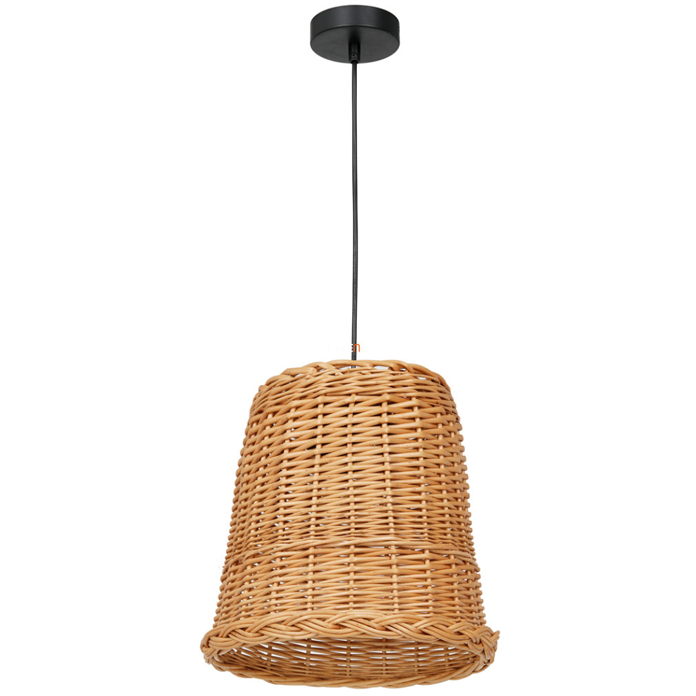 Fonott függesztett lámpa, 33 cm, fa színű (Vimini)