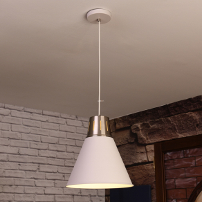   Függesztett lámpa ezüst-fehér színben - Gianni GTV OS-GIAN-L-E27-03-DEC