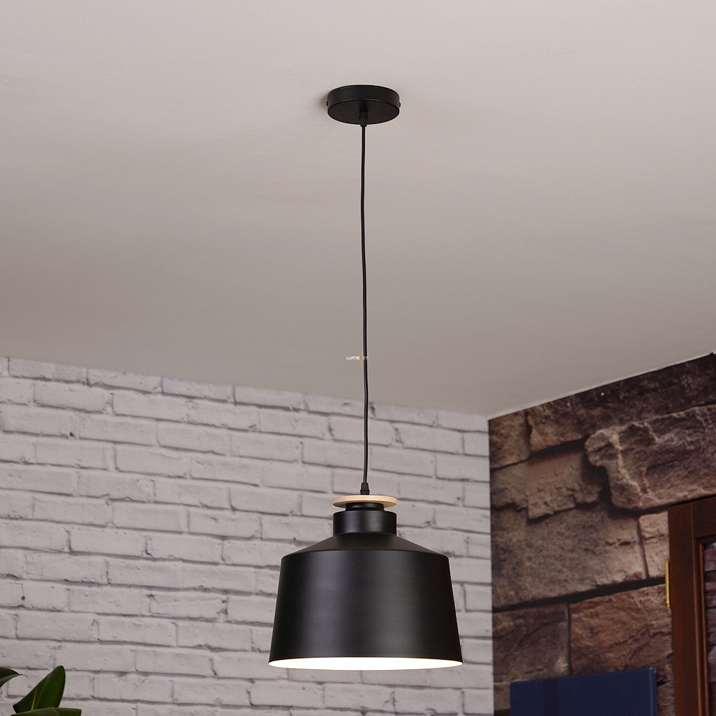 Függesztett lámpa fekete színben, skandináv design (Margus)