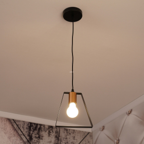   Geometrikus függesztett lámpa fekete színeben - Oxalis GTV OS-OXAL-10-DEC