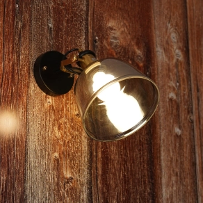   Fali üveg lámpa füstszínű - Muscari GTV OS-MUSC-II-10-DEC